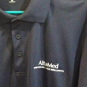 E478 Alta Med Polo Navy NWOT Sz. XL NWOT